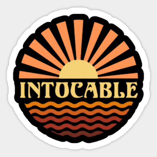 Intocable Thanksgiving Name Retro Styles Camping 70s 80s 90s Sticker